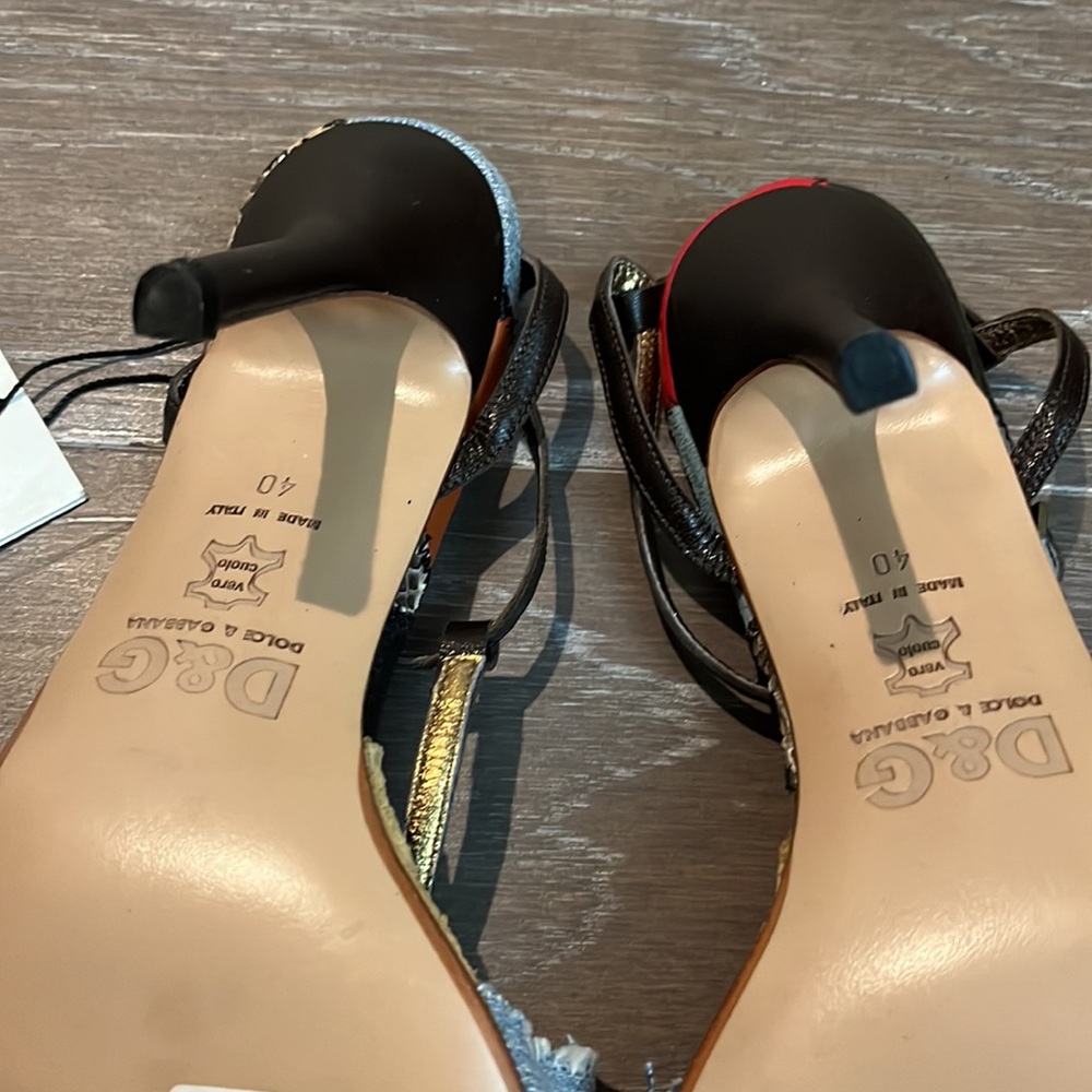 D&G denim patchwork heels - Picture 9 of 16